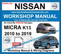 Nissan Micra K13 workshop service repair manual